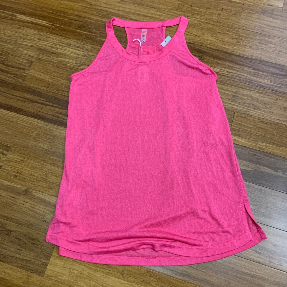 Mono B Modal‎ Blend Tunic Tank Top Women's Size Medium Pink Racerback Athletic
